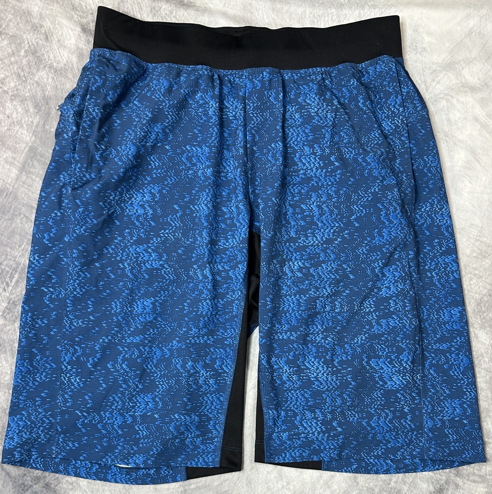 Lululemon Shorts Mens 30 Blue 11 Inseam Lined Running Athletic Quick Dry